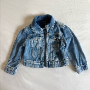 Toddler GAP denim bomber jacket 3T